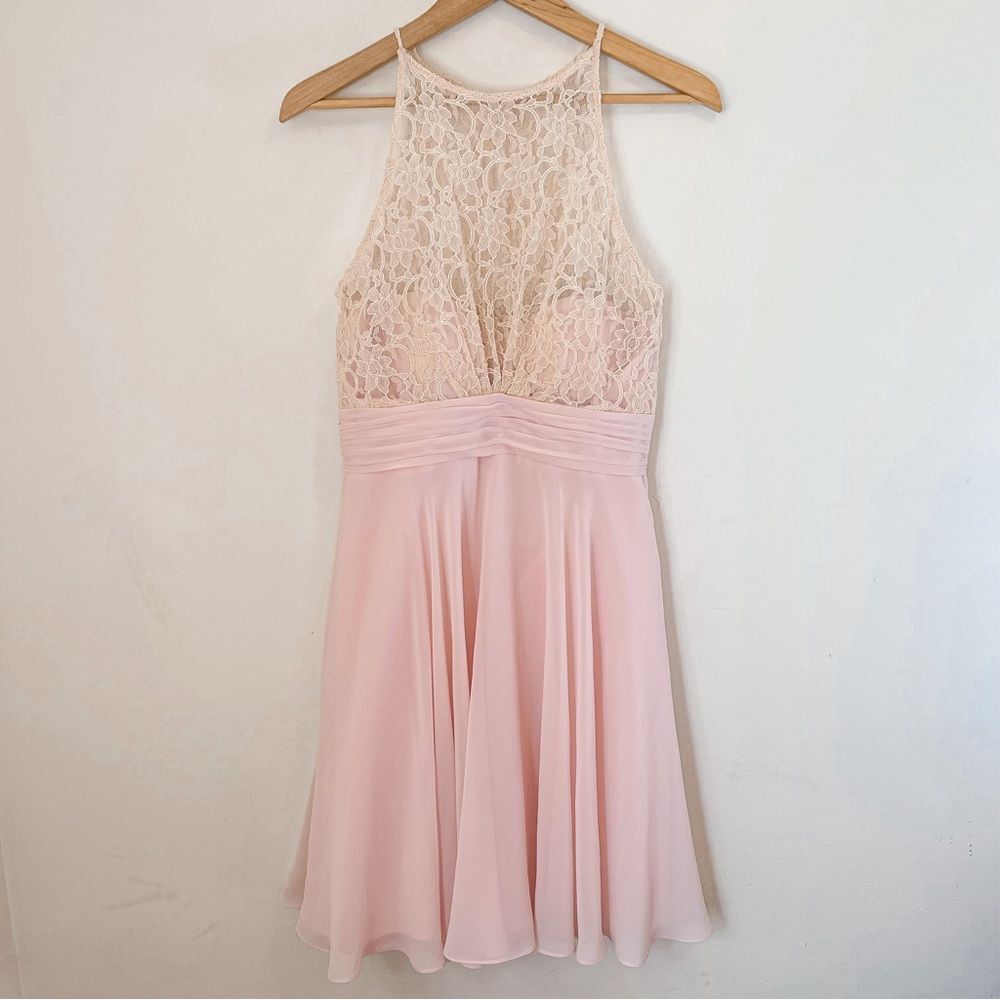 Bill Levkoff Pink Sample Bridesmaid Dress Size 10